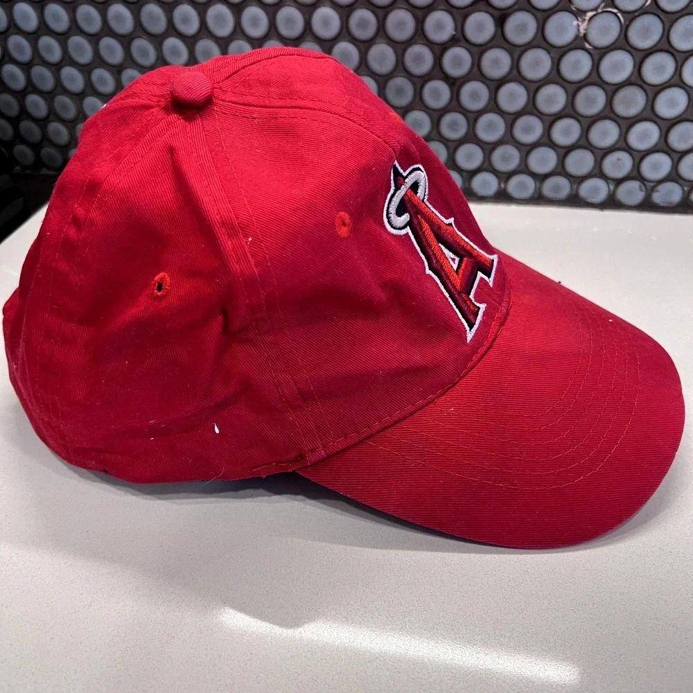 Los Angeles Angels Hat Cap Red Strap Cack‎ MLB Baseball Baseball